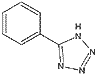 chemical structure for 5 Phenyl 1H Tetrazole