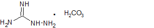 chemical structure for Aminoguanidine Bicarbonate