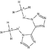 chemical structure for Di-ammonium bi-Tetrazole
