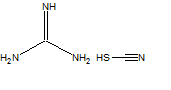 chemical structure for Guanidine Thiocyanate