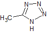 chemical structure for 5 Methyl 1H Tetrazole